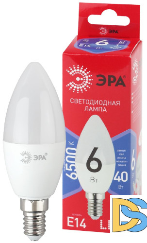 Лампа светодиодная Эра E14 6W 6500K LED B35-6W-865-E14 R Б0045339