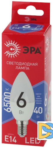 Лампа светодиодная Эра E14 6W 6500K LED B35-6W-865-E14 R Б0045339