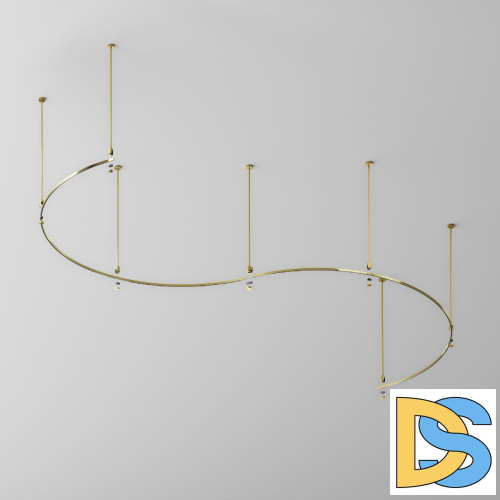 Шинопровод накладной/подвесной Maytoni Flarity TRX154-2SR-D1800-BS