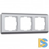 Рамка на 3 поста (серебряный) W0032106