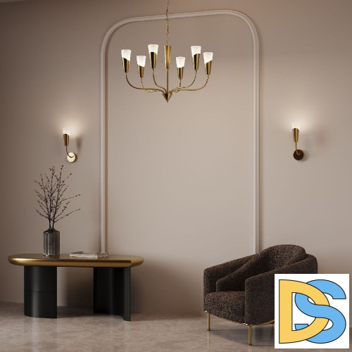 Подвесная люстра Eurosvet 60167/6 латунь a068279