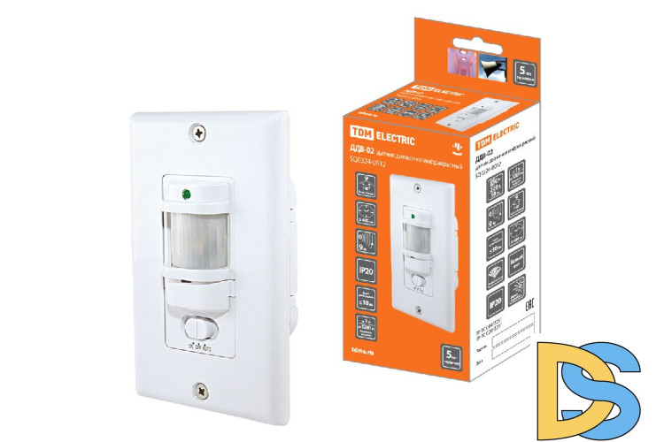 Датчик движения инфракрасный TDM Electric ДДВ-02 SQ0324-0012