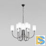 Подвесная люстра Eurosvet Abbey 60164/10 черный a065748