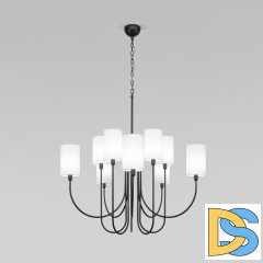 Подвесная люстра Eurosvet Abbey 60164/10 черный a065748