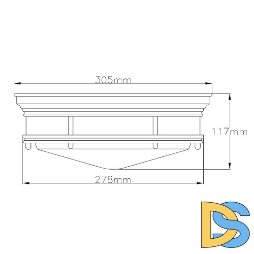 Потолочный светильник Hinkley Hadrian QN-HADRIAN-FS-CM-OPAL