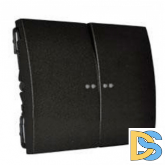 Лицевая панель для 2кл выключателя с подсветкой Legrand Galea Life - темная бронза