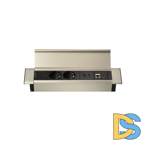 Блок розеток 41P (2 секции, USB + type C + RJ45 + HDMI) Mebax 00-00002595