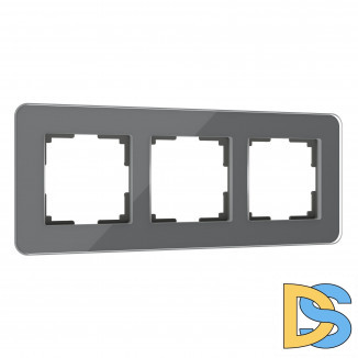 Рамка из стекла на 3 поста Elite графит W0032440