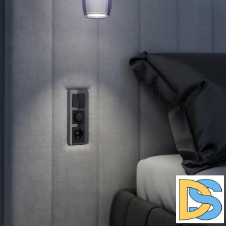 Рамка из стекла на 3 поста Elite графит W0032440