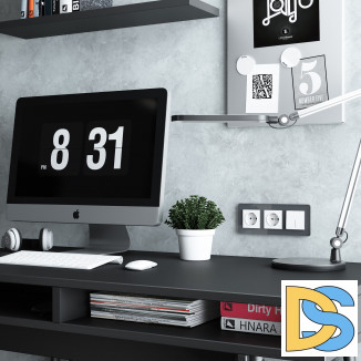 Рамка из стекла на 3 поста Elite графит W0032440