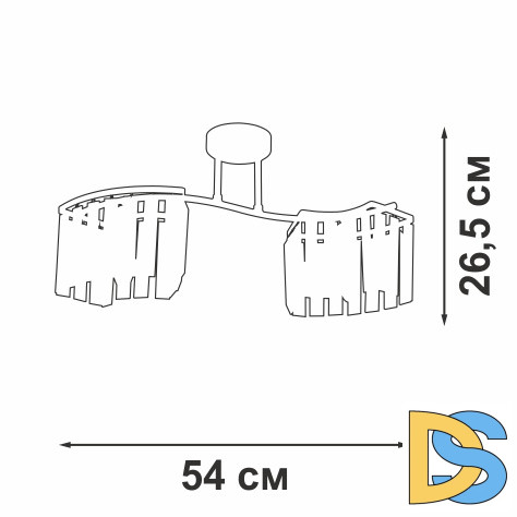 Потолочная люстра Vitaluce V5884-0/2PL