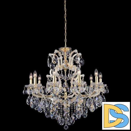Подвесная люстра Crystal Lux Isabel SP11 Gold/Transparent
