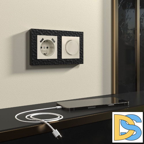 Розетка с заземлением, шторками и USBх2 Werkel 4690389192005 W1171562 a062426