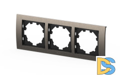 Рамка трехместная ELBI Zena Platin 500-073000-227