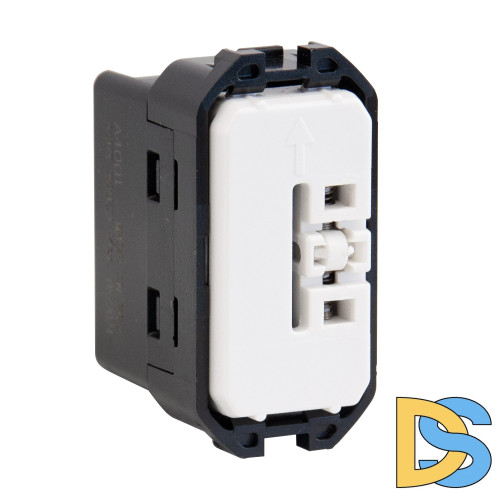 1 модульный выключатель проходной (переключатель с подсветкой) MEITON A4003L