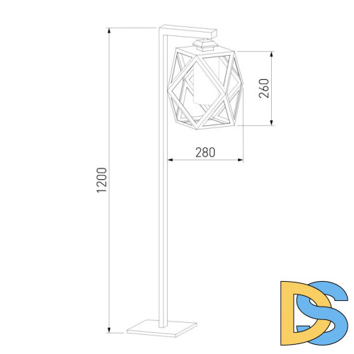 Уличный светильник на столбе Elektrostandard Ambra 35133/F черный 4690389176876 a056235