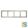 Рамка пластиковая VOLTUM S70 на 4 поста, (кашемир)