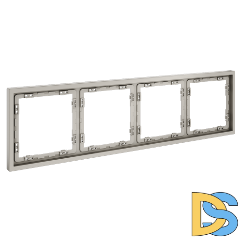 Рамка пластиковая VOLTUM S70 на 4 поста, (кашемир)
