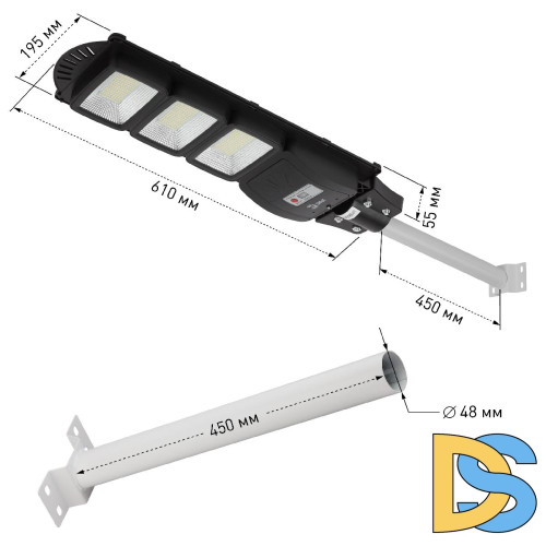 Уличный консольный светильник ЭРА ERAKSS60-02 Б0046802