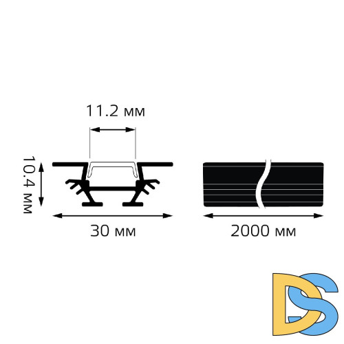 Алюминиевый профиль Gauss BT413