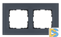 Рамка 2-постовая, стекло Маренго Jasmart G-Glass G1002GC
