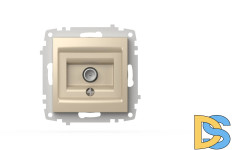 Розетка для TV с экраном (концевая) ELBI Zena Vega 609-012500-273