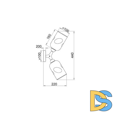 Бра Vele Luce Sereno VL2194W02