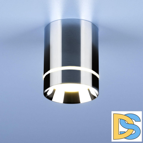 Потолочный светодиодный светильник Elektrostandard DLR021 9W 4200K хром 4690389102936