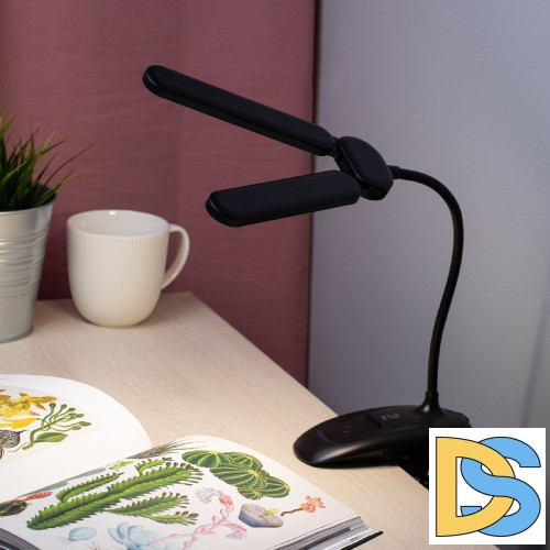 Настольная лампа Эра NLED-512-6W-BK Б0057208