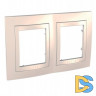 Рамка 2-ая (двойная), Бежевый, серия Unica, Schneider Electric