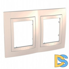Рамка 2-ая (двойная), Бежевый, серия Unica, Schneider Electric