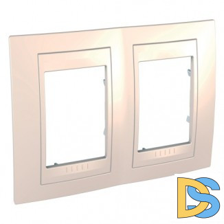 Рамка 2-ая (двойная), Бежевый, серия Unica, Schneider Electric
