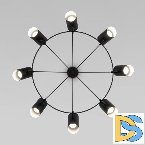 Подвесная люстра Eurosvet Splay 70147/8 черный a062034