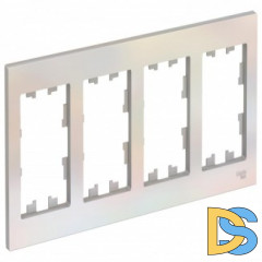 Рамка 4-ая (четверная), Жемчуг, серия Atlas Design, Schneider Electric