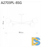 Люстра на штанге ARTE Lamp A2703PL-8SG