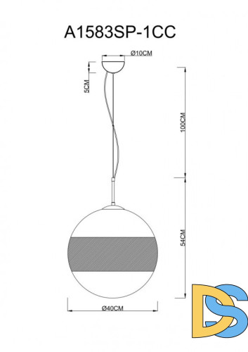 Подвесной светильник ARTE Lamp A1583SP-1CC