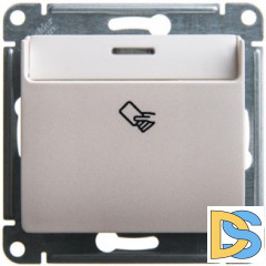 Выключатель карточный для гостиниц, Перламутр, серия Glossa, Schneider Electric