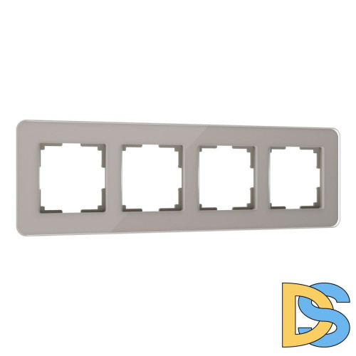 Рамка Werkel Elite на 4 поста дымчатый W0042417 4690389180798