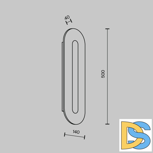 Настенный светильник Modestyle MS.212.500 BS