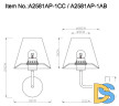 Бра Arte Lamp ELBA A2581AP-1AB