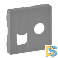 Лицевая панель Legrand Valena Life розетки TV-RJ45 алюминий 754832