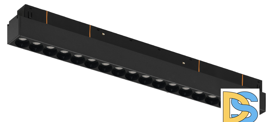 Трековый магнитный светильник iLedex Vision 4822-002-L350-18W-38DG-3000K-BK