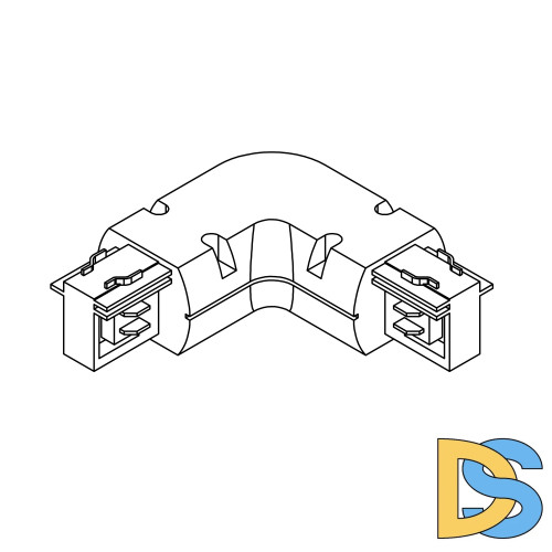 Коннектор L-образный Lightstar Barra 504129