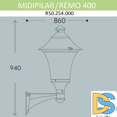 Уличный настенный светильник Fumagalli R50.254.000.AYE27
