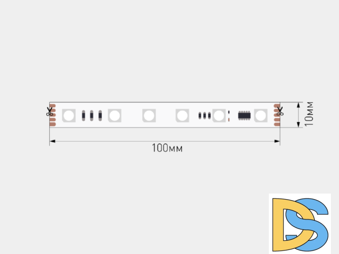 Светодиодная лента SWG PRO 5050 5м IP20 SWG5PT60-24-12-WS2811RGB 00-00032521