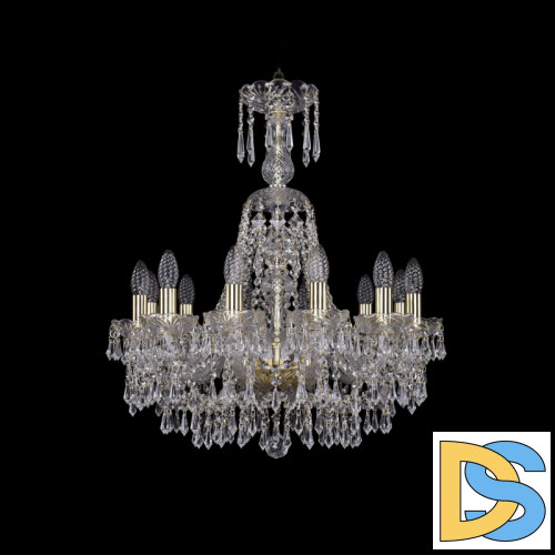 Подвесная люстра Bohemia Ivele Crystal 1403/12/195/XL-65 G