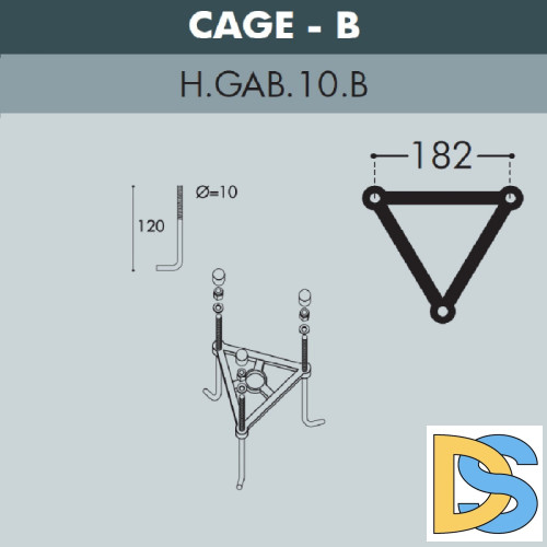 Садовый светильник Fumagalli K22.156.S21.AYF1R
