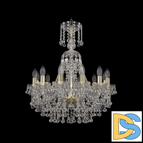 Подвесная люстра Bohemia Ivele Crystal 1409/12/195/XL-68 G