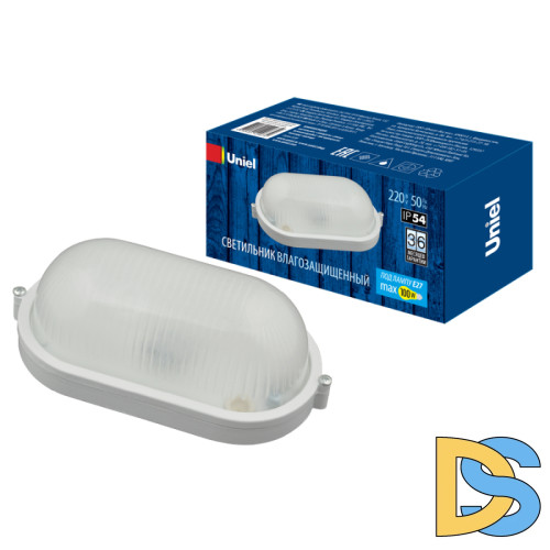 Потолочный светильник Uniel UWL-O01 100W/E27 IP54 WHITE Овал