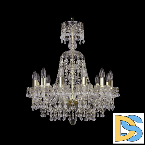 Подвесная люстра Bohemia Ivele Crystal 1410/12/195/XL-67 G V0300